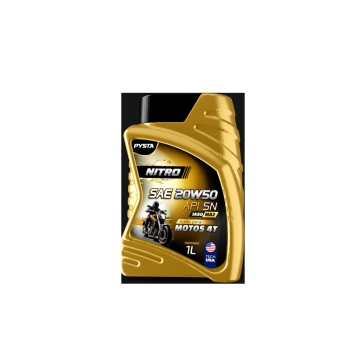 LUBRICANTE MOTOS 4T NITRO 20W50 API SN 946ML PYSTA