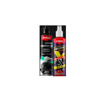KIT SILICONA FRESA Y NEGRO PERFECTO 220ML PYSTA